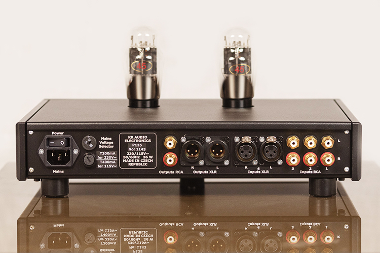 KR Audio P135 preamp back